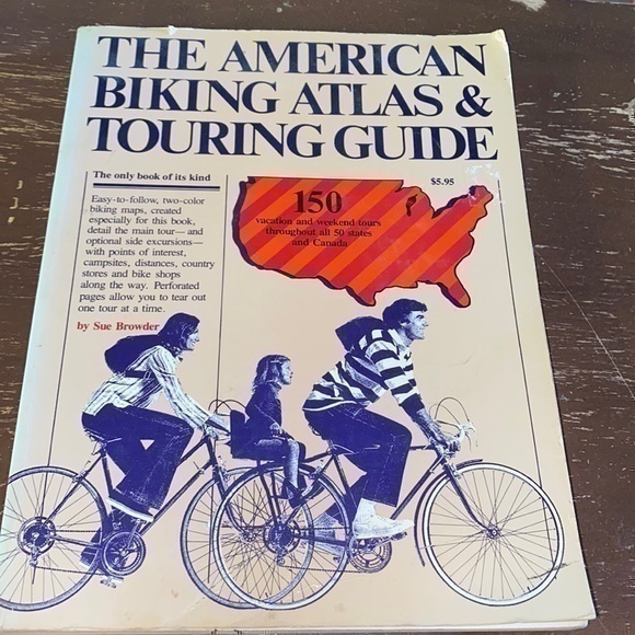📚4/$10📚The American biking Atlas & touring guide - Picture 1 of 8